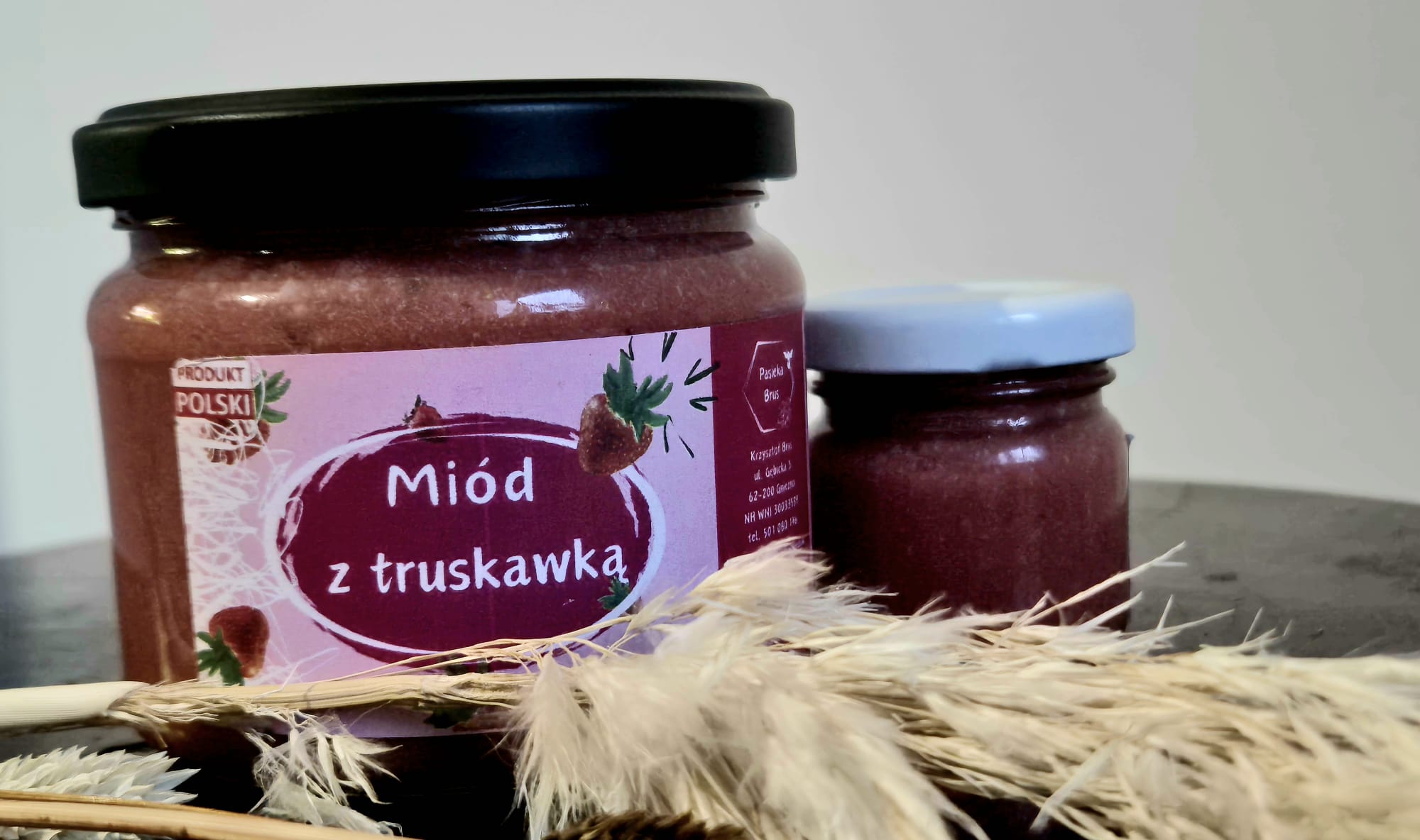 Miód z truskawką - obrazek 2